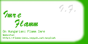 imre flamm business card